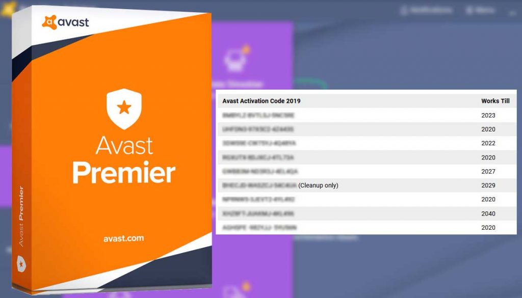 Avast Premier 2019 License Key