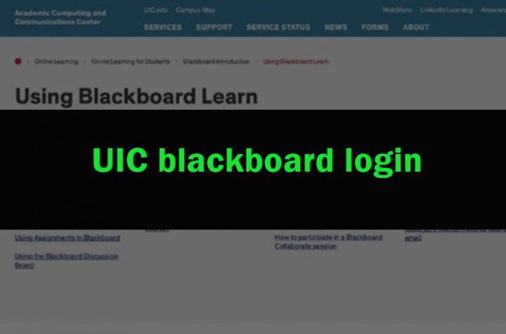 UIC blackboard login