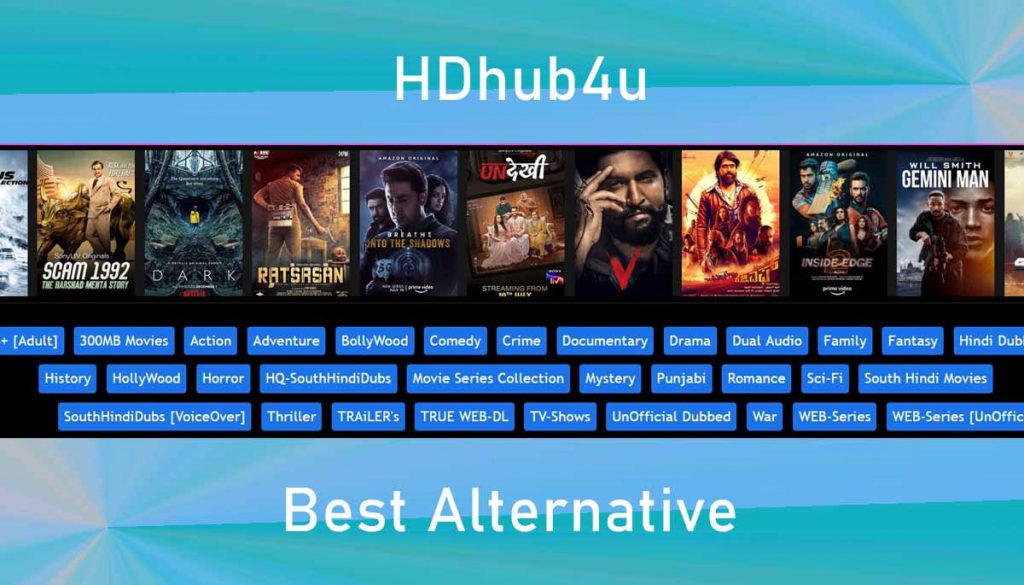 hdhub4u alternatives in India to download movies for free in Hindi